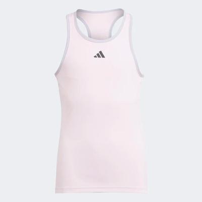 Adidas Girls Club Racerback Tank - Clear Pink - main image