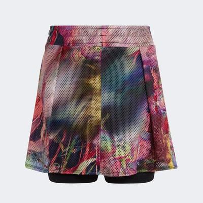 Adidas Girls Melbourne Tennis Skort - Multicolour - main image