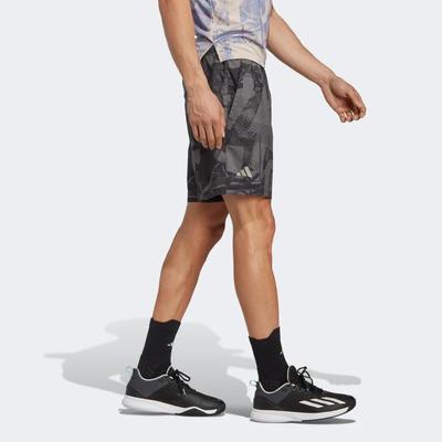 Adidas Mens Club Graphic Shorts - Black/White