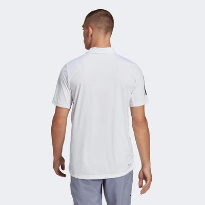 Adidas Mens Club 3-Stripe Polo - White