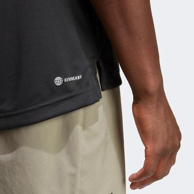 Adidas Mens Club 3-Stripe Polo - Black