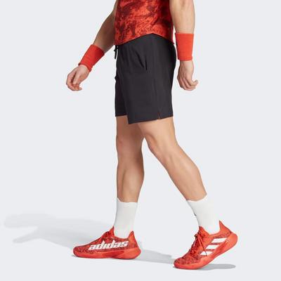 Adidas Mens Ergo 7 Inch Tennis Shorts - Black - main image