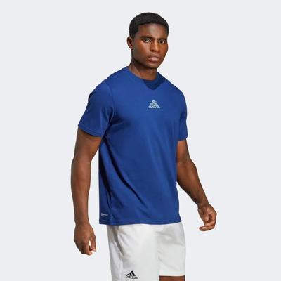 Adidas Mens Spring Court Tee - Victory Blue
