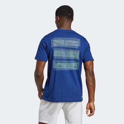 Adidas Mens Spring Court Tee - Victory Blue - main image
