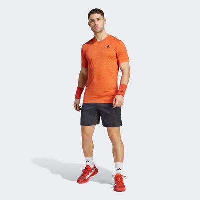 Adidas Mens Tennis Freelift Tee - Red