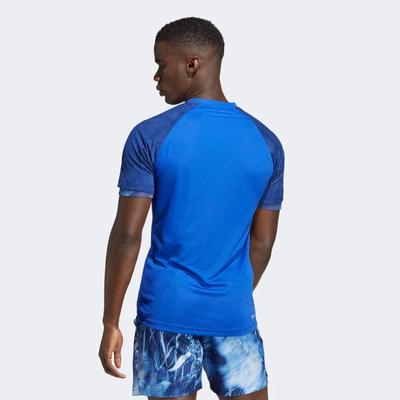 Adidas Mens Melbourne Raglan Tee - Lucid Blue