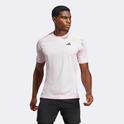 Adidas Mens Melbourne Raglan Tee - Clear Pink - main image