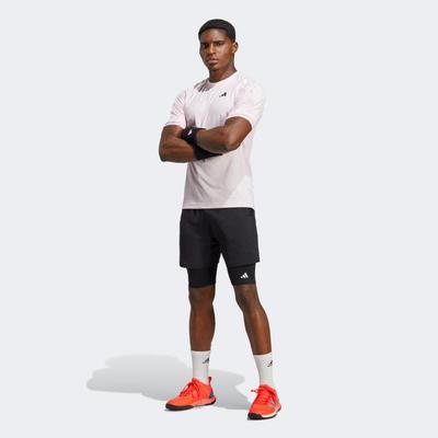 Adidas Mens Melbourne Raglan Tee - Clear Pink - main image