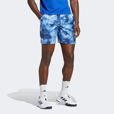 Adidas Mens Melbourne Ergo Graphic Tennis Shorts - Victory Blue