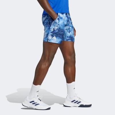 Adidas Mens Melbourne Ergo Graphic Tennis Shorts - Victory Blue