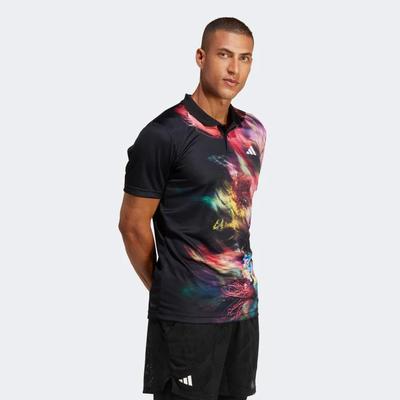 Adidas Mens Melbroune FreeLift Polo - Multicolor/Black - main image