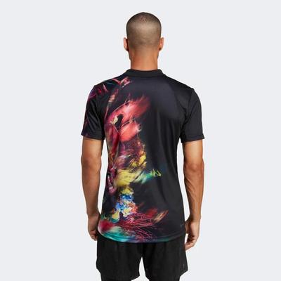 Adidas Mens Melbroune FreeLift Polo - Multicolor/Black - main image