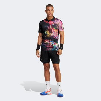 Adidas Mens Melbroune FreeLift Polo - Multicolor/Black - main image