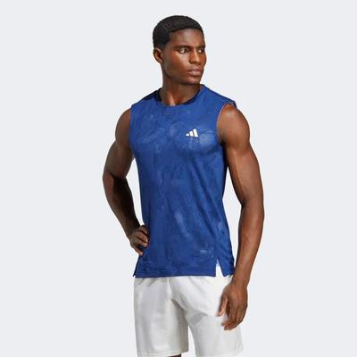 Adidas Mens Melbourne Sleeveless Tee - Victory Blue - main image