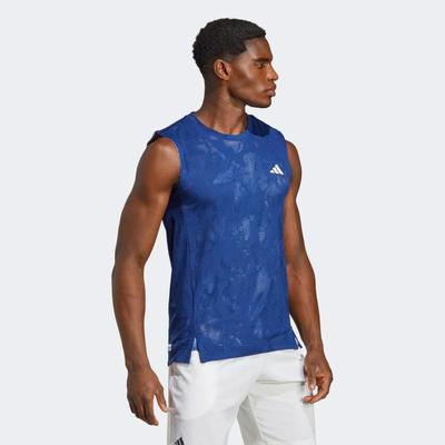 Adidas Mens Melbourne Sleeveless Tee - Victory Blue - main image