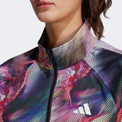 Adidas Womens Melbourne Woven Tennis Jacket - Multicolour/Black