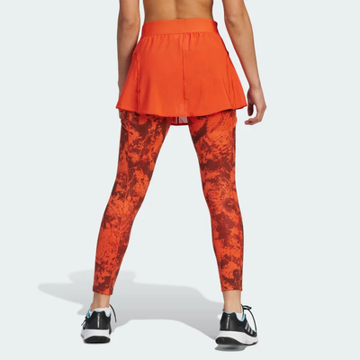 Adidas Womens Tennis Paris Two-in-One Leggings - Preloved Red/Halo Blush - main image