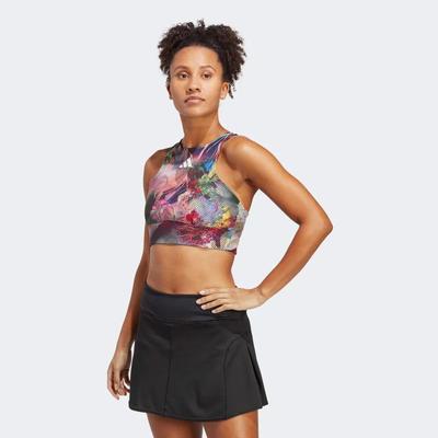 Adidas Womens Tennis Crop Top - Multicolour - main image