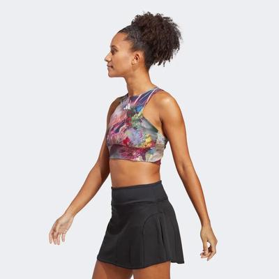 Adidas Womens Tennis Crop Top - Multicolour - main image