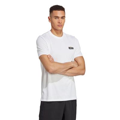 Adidas Mens Pop Graphic Tennis Tee - White - main image
