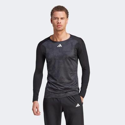 Adidas Mens Paris Longsleeve Tee - Carbon/Black - main image