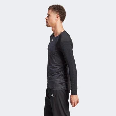 Adidas Mens Paris Longsleeve Tee - Carbon/Black - main image