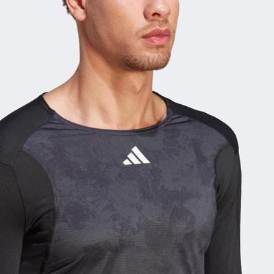 Adidas Mens Paris Longsleeve Tee - Carbon/Black - main image