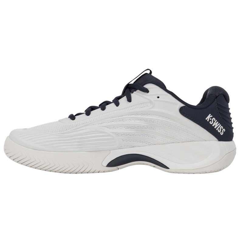 K-Swiss Mens Hypercourt Express 3 Tennis Shoes - Blanc De Blanc/Carbon/Baltic - main image