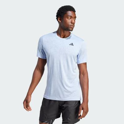 Adidas Mens Tennis Freelift Tee - Blue Dawn - main image