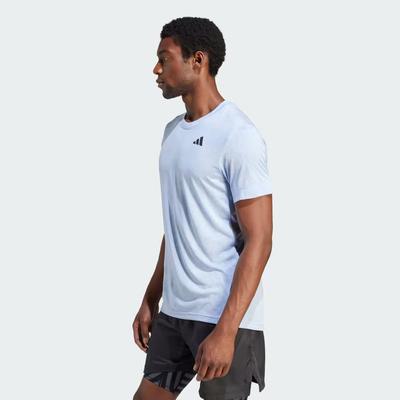 Adidas Mens Tennis Freelift Tee - Blue Dawn