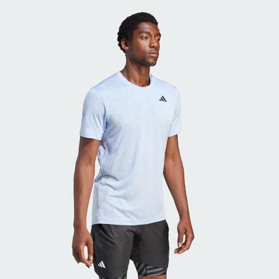 Adidas Mens Tennis Freelift Tee - Blue Dawn
