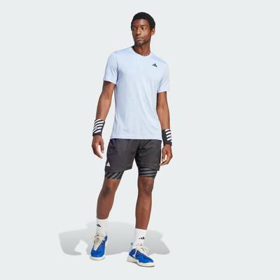 Adidas Mens Tennis Freelift Tee - Blue Dawn