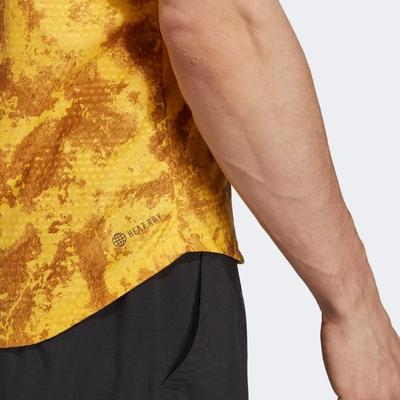 Adidas Mens Paris Freelift Tee - Bold Gold