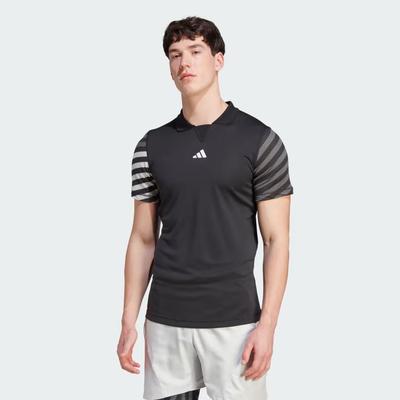 Adidas Mens HEAT.RDY FreeLift Polo T-Shirt - Black - main image