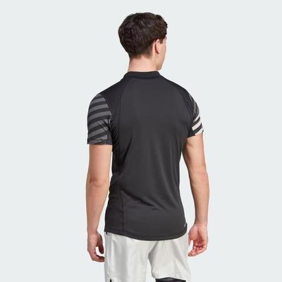 Adidas Mens HEAT.RDY FreeLift Polo T-Shirt - Black - main image