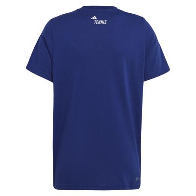 Adidas Boys Category Tennis Tee - Blue - main image