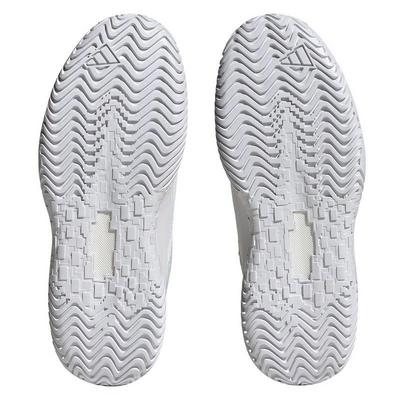 Adidas Womens Solematch Control Tennis Shoes - Cloud White/Metallic Silver - main image