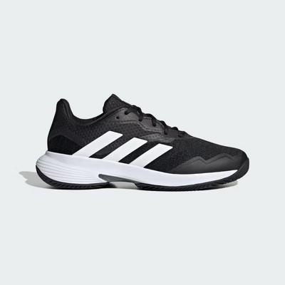 Adidas Mens Courtjam Control Clay Tennis Shoes - Core Black/Cloud White - main image