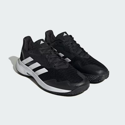 Adidas Mens Courtjam Control Clay Tennis Shoes - Core Black/Cloud White - main image