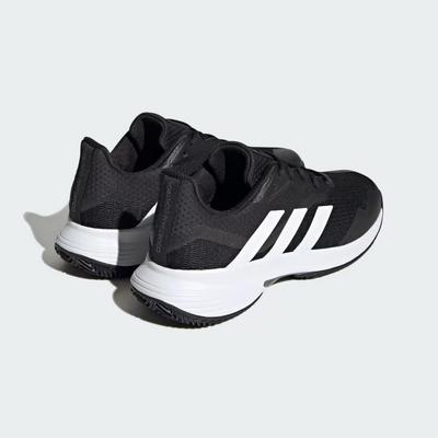 Adidas Mens Courtjam Control Clay Tennis Shoes - Core Black/Cloud White - main image