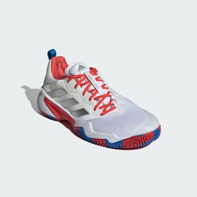 Adidas Mens Barricade Tennis Shoes - Cloud White/Bright Royal - main image