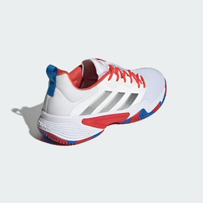 Adidas Mens Barricade Tennis Shoes - Cloud White/Bright Royal