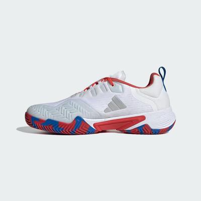 Adidas Mens Barricade Tennis Shoes - Cloud White/Bright Royal