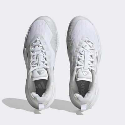 Adidas Womens Barricade Tennis Shoes - Cloud White/Silver Metallic - main image