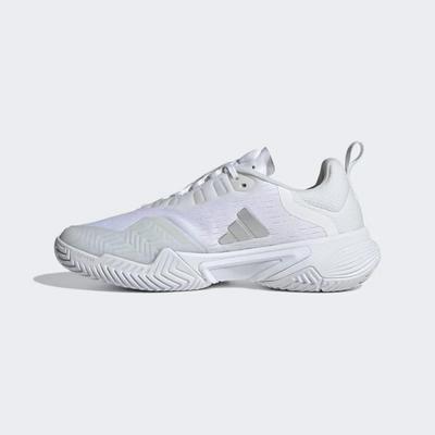 Adidas Womens Barricade Tennis Shoes - Cloud White/Silver Metallic - main image