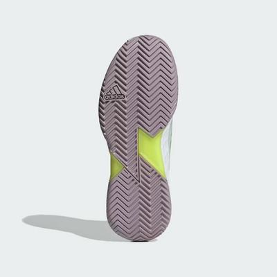 Adidas Womens Adizero Ubersonic 4.1 Tennis Shoes - Cloud White/Aurora Met - main image
