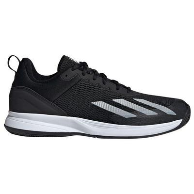 Adidas juniors solecourt tennis shoes core black and white top