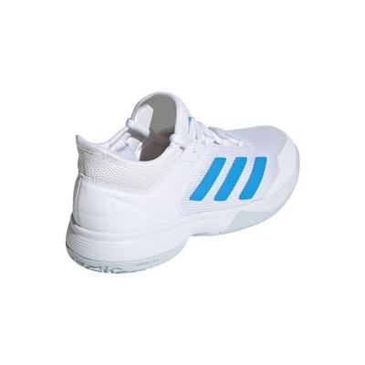 Adidas Kids Adizero Ubersonic 4 Tennis Shoes - Cloud White/Blue Burst - main image