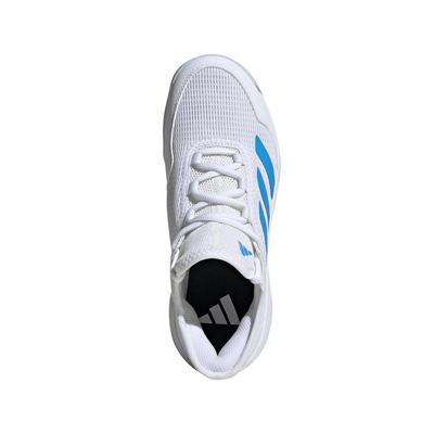 Adidas Kids Adizero Ubersonic 4 Tennis Shoes - Cloud White/Blue Burst - main image