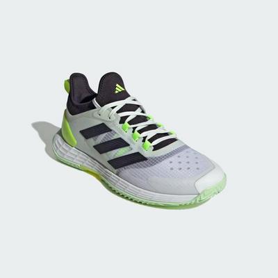 Adidas Mens Adizero Ubersonic 4.1 Tennis Shoes - Cloud White/Aurora Black - main image